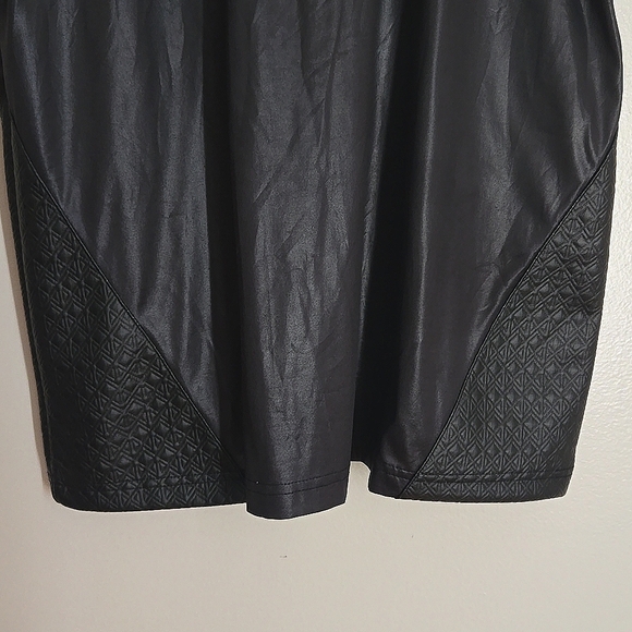 INC International Concepts Faux Leather Hooded Shirt - Picture 6 of 14